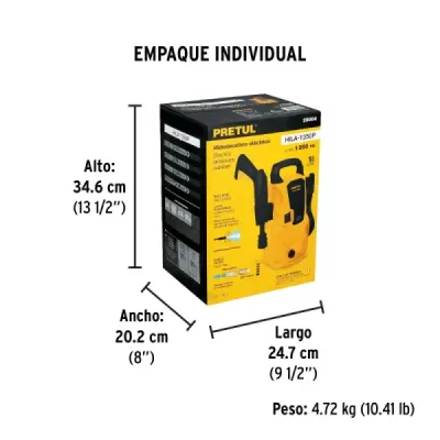 Hidrolavadora Eléctrica 1.6 Hp 1350 Psi Pretul 120 V 288 L/h
