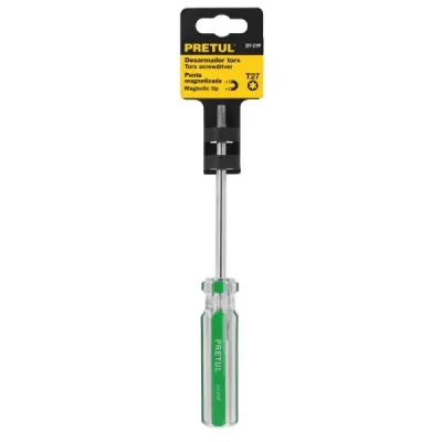Destornillador Torx Magnético, Mango De Pvc T-27 Pretul