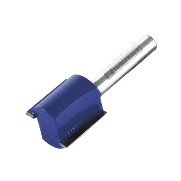 Fresa Recta 2 Filos 1/4' X 1' Toolcraft Con Zanco 1/4' (TC2397)