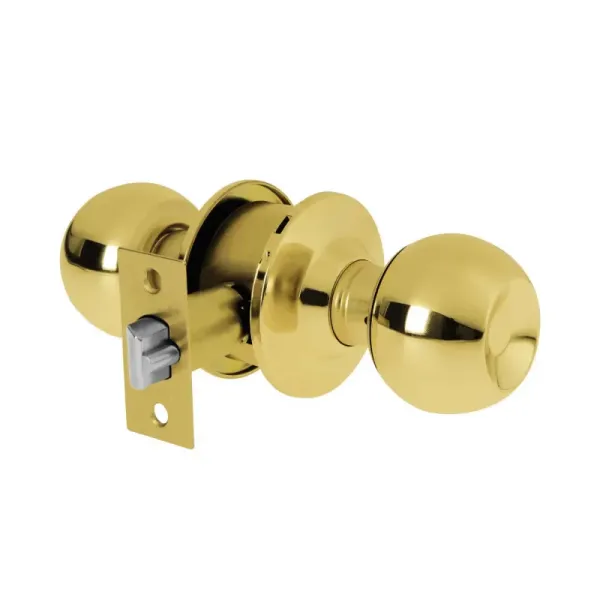 Cerradura O Chapa Para Entrada, Tipo Esfera Latón Claro Hermex (BAL-LB-EP - 23560)