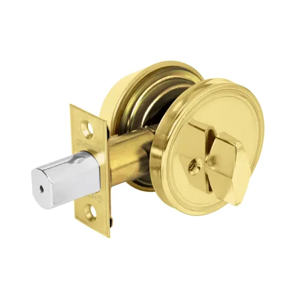 Cerrojo O Chapa De Seguridad Para Entrada, Latón Claro Hermex (CERO-11P - 23613)