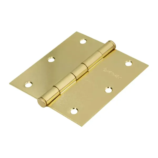 Caja De 10 Bisagras Cuadradas De 8.9 Cm, Acero Latonado Hermex (BC-351PP - 23685)