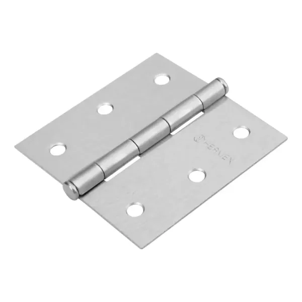 Caja De 20 Bisagras Cuadradas De 7.6 Cm, Acero Cromo Mate Hermex (BC-303PP - 23687)