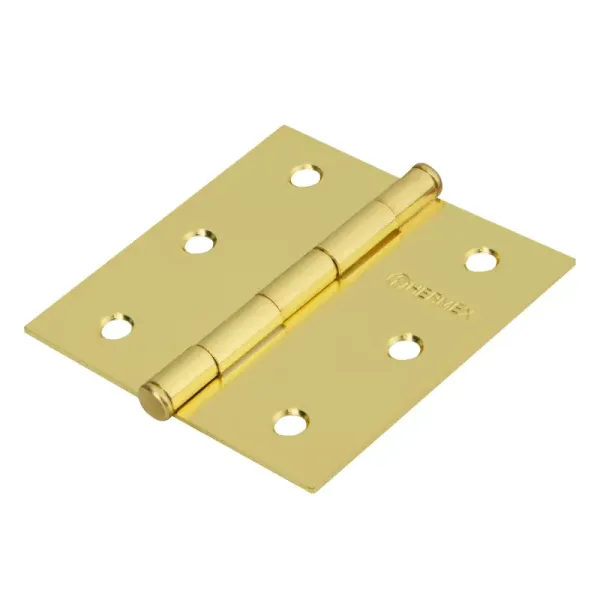 Caja De 20 Bisagras Cuadradas De 7.6 Cm, Acero Latonado Hermex (BC-301PP - 28800)