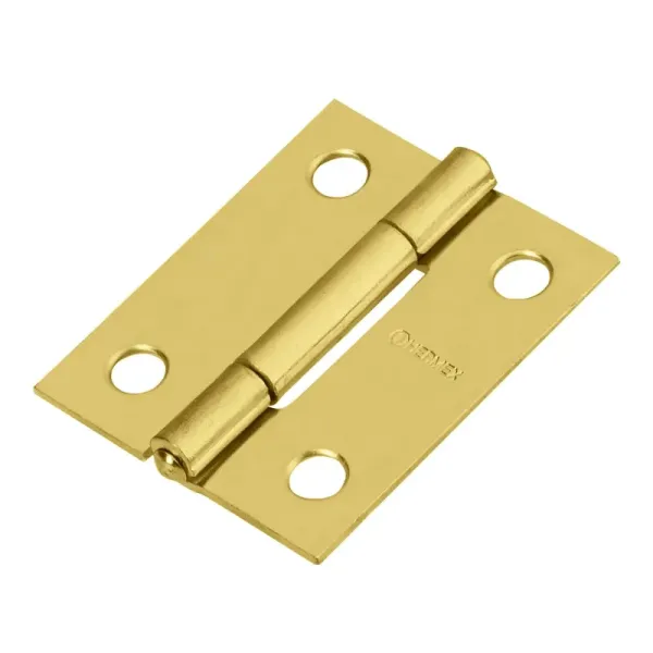 Caja De 20 Bisagras Rectangulares De 3.8 Cm, Acero Latonado Hermex (BR-151 - 43193)