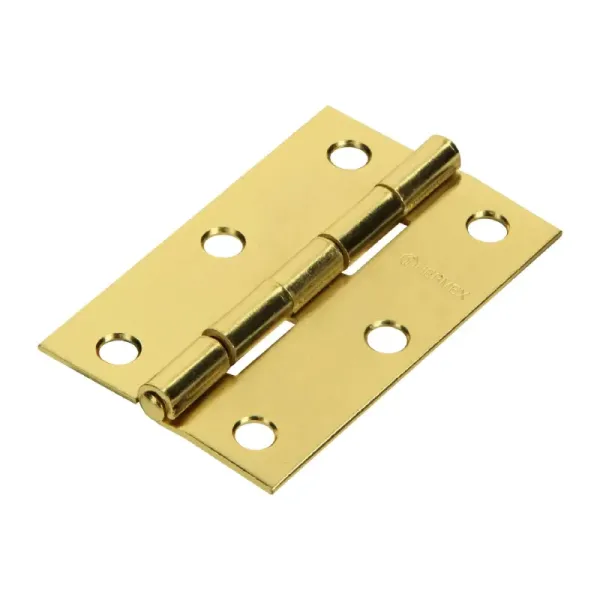 Caja De 20 Bisagras Rectangulares De 6.4 Cm, Acero Latonado Hermex (BR-251 - 43195)