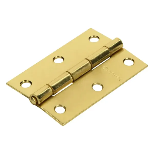 Caja De 20 Bisagras Rectangulares De 7.6 Cm, Acero Latonado Hermex (BR-301 - 43196)