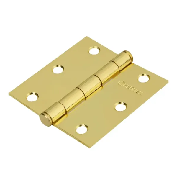 Caja De 20 Bisagras Cuadradas De 7.6 Cm, Acero Latonado Hermex (BC-301P - 43237)