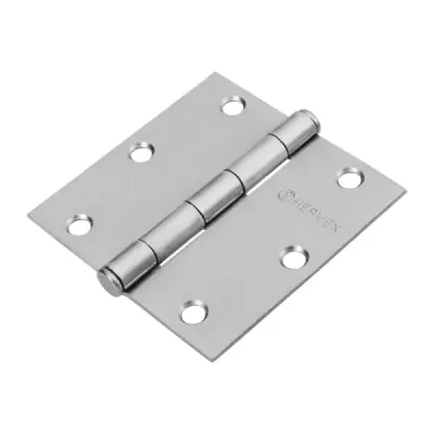 Caja De 10 Bisagras Cuadradas De 8.9 Cm, Acero Cromo Mate Hermex