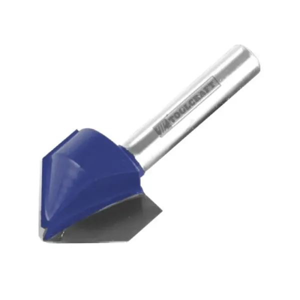 Fresa Corte En V 1/2' X 1/2' Toolcraft Con Zanco 1/4' (TC2414)