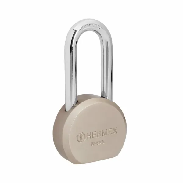 Candado Largo 65 Mm De Acero Máxima Seguridad Con 3 Llaves Hermex (CA-65LQ - 43337)