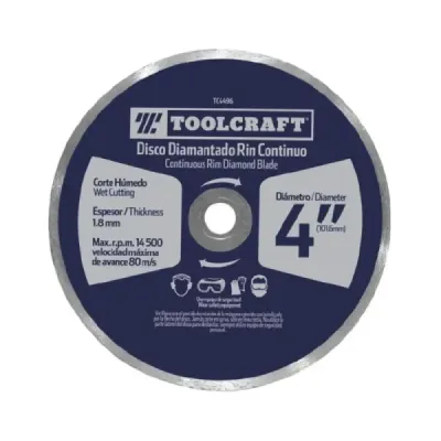 Disco Diamantado De 7' Toolcraft 2.2 Mm Corte Continuo