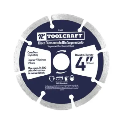 Disco Diamantado De 7' Toolcraft 2.2 Mm Corte Segmentado