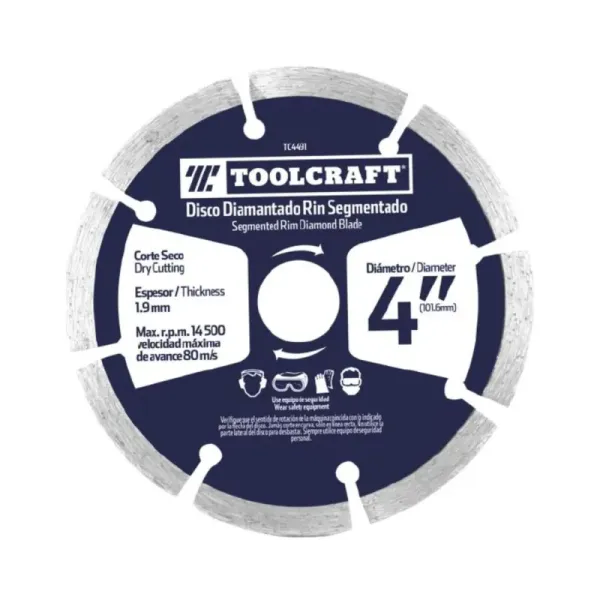 Disco Diamantado De 7' Toolcraft 2.2 Mm Corte Segmentado (TC2435)