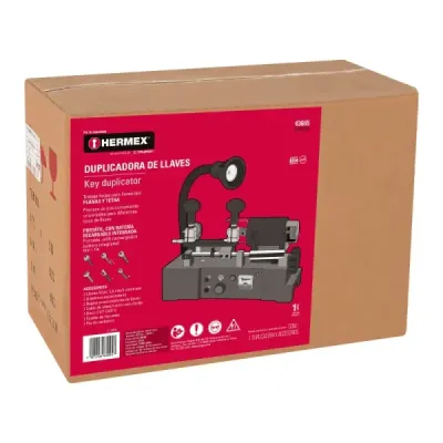Duplicadora De Llaves Portátil De 480 W, Incluye Accesorios Hermex