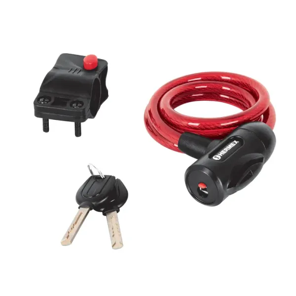 Guaya De Seguridad De 1 M X 10 Mm, Incluye Portacandado Hermex (CB-10 - 43922)