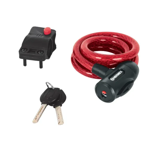 Guaya De Seguridad De 1 M X 12 Mm, Incluye Portacandado Hermex (CB-12 - 43923)