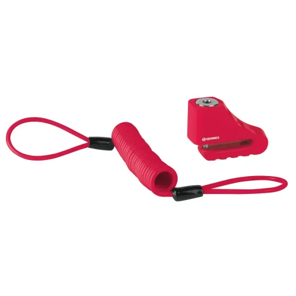 Candado Para Moto De 5.5 Mm, Uso En Discos Con Funda Y Cable Hermex (CB-55 - 49622)