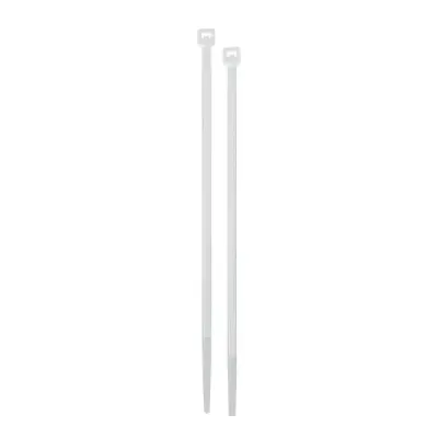 50 Amarres Plásticos De 20 Cm, Tensión 40 Lb, Color Blanco Volteck