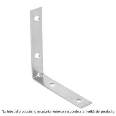 24 Escuadras Esquineras De Refuerzo En Acero 1" X 5/8" Fiero