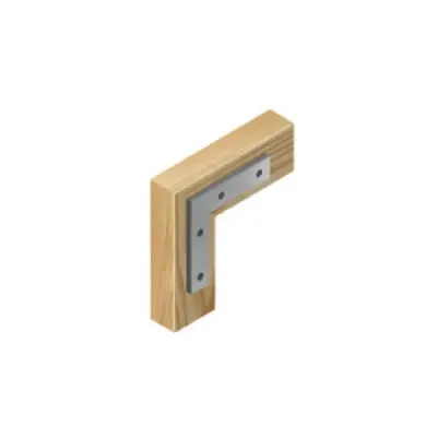24 Ángulos Planos De Refuerzo De Acero De 1/2" X 3/8" Fiero
