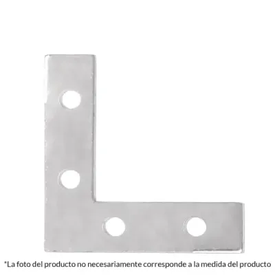 24 Ángulos Planos De Refuerzo De Acero De 2.1/2" X 5/8" Fiero