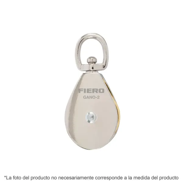 Polea De 19 Mm, Capacidad 50 Kg Para Guaya, Cable O Cuerda Fiero (GANO-3/4 - 44113)