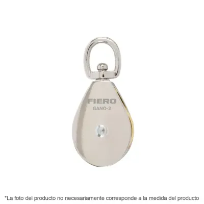 Polea De 25 Mm, Capacidad 50 Kg Para Guaya, Cable O Cuerda Fiero