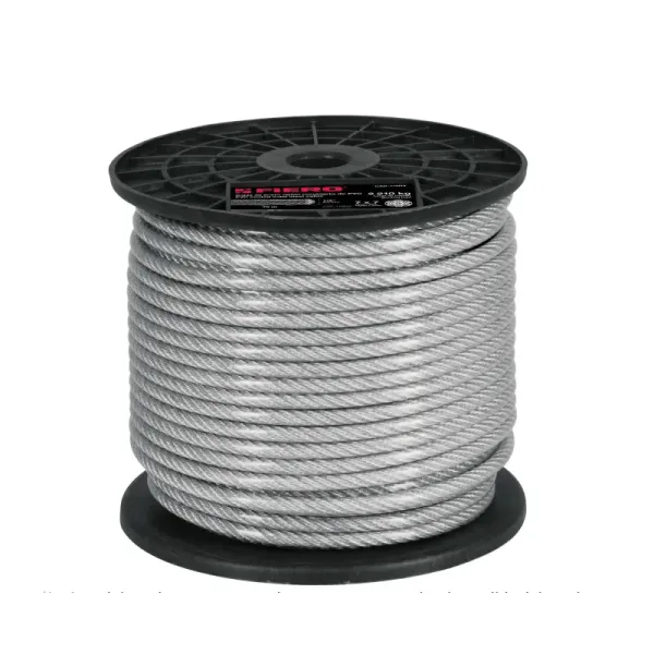 Guaya De Acero 1/4" Recubierta Pvc De 75 M, Carga 2.540 Kg Fiero (CAB-1/4FX - 44224)