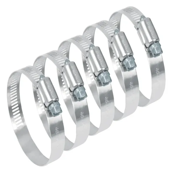 5 Abrazaderas En Acero Inoxidable Desde 46 Mm A 70 Mm Fiero (AB-36 - 44242)