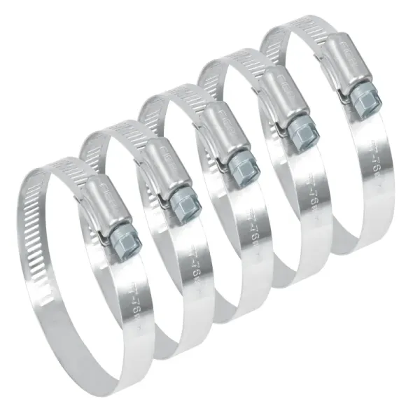 5 Abrazaderas En Acero Inoxidable Desde 57 Mm A 76 Mm Fiero (AB-40 - 44243)