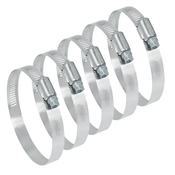 5 Abrazaderas En Acero Inoxidable Desde 65 Mm A 89 Mm Fiero (AB-48 - 44245)