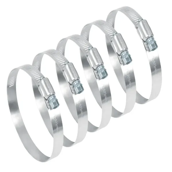 5 Abrazaderas En Acero Inoxidable Desde 78 Mm A 101 Mm Fiero (AB-56 - 44247)