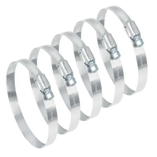 5 Abrazaderas En Acero Inoxidable Desde 84 Mm A 108 Mm Fiero (AB-60 - 44248)