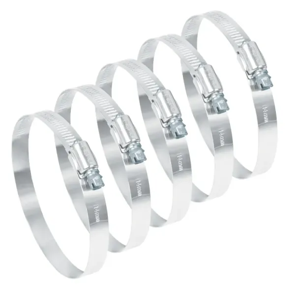5 Abrazaderas En Acero Inoxidable Desde 91 Mm A 114 Mm Fiero (AB-64 - 44249)