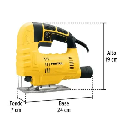 Sierra Caladora 400w 3000 Cpm Pretul Zanco T Con Adaptador