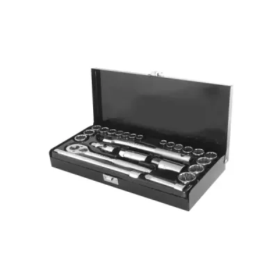 Juego De Copas Con Ratchet 3/8' Toolcraft De 26 Piezas