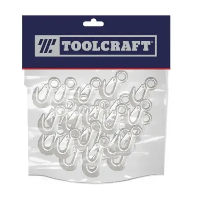 10 Guardacabos De 1/8' Toolcraft Para Cable De Acero