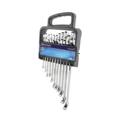 Juego De 11 Llaves Mixtas Toolcraft Desde 1/4' Hasta 7/8'
