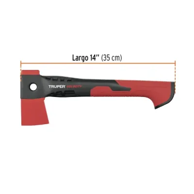 Hacha Cazadora 1 Lb Mango Nylon 14' Truper Velocity Funda
