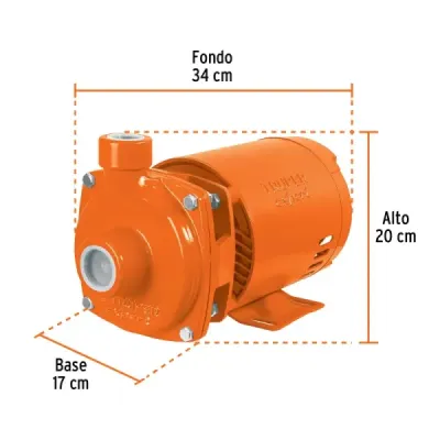 Bomba Centrífuga 1/2 Hp 145l/min Truper Expert Altura 24 M