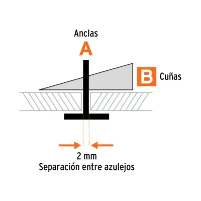 Kit Nivelación Baldosas Losetas Cuña Clip Truper Con Pinza