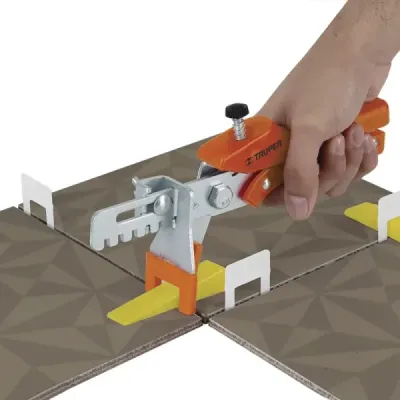 Kit Nivelación Baldosas Losetas Cuña Clip Truper Con Pinza