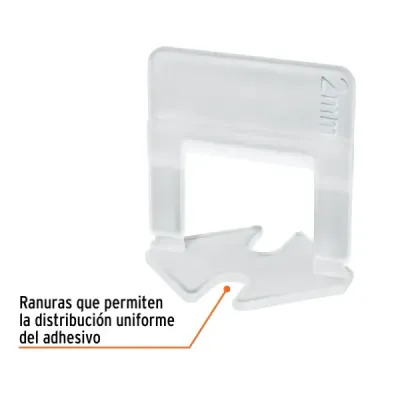Bolsa 100 Anclas Separador Nivelador Baldosa 3-12 Mm Truper