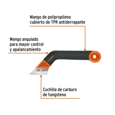 Raspador Lechada 7.1/2' Cuchilla 2' Truper Tpr Azulejos
