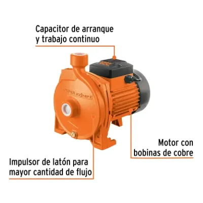 Bomba Centrífuga Europea 3/4hp Truper Expert Altura 28m