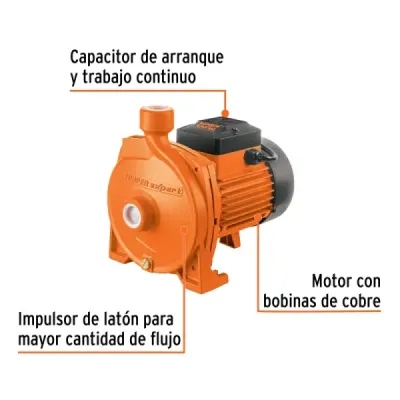 Bomba Centrífuga Europea 1hp Truper Expert Altura 36m