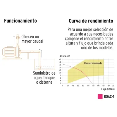 Bomba Centrífuga Europea 1hp Truper Expert Altura 36m