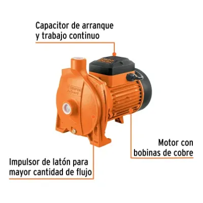 Bomba Centrífuga Europea 1.1/2hp Truper Expert Altura 42m
