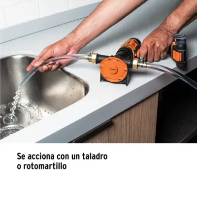 Bomba Autocebante Para Taladro 34l/min Truper Altura 23 M